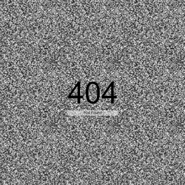 404 Page with Noise Effect