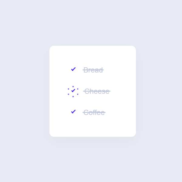 Checklist Animation - Only CSS