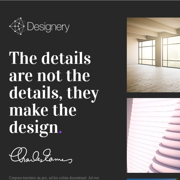 Designery - Light Website Template