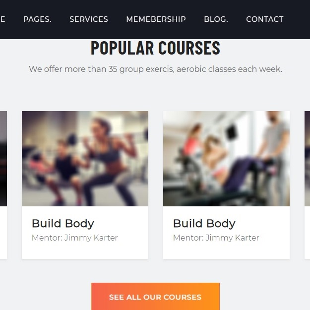 Gymfit - Fitness and Clubs Template