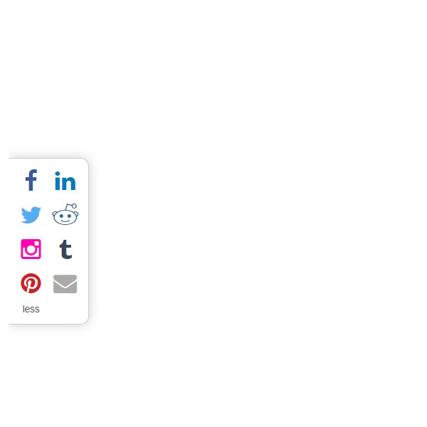 HTML Social Buttons on Sidebar with Followers Count