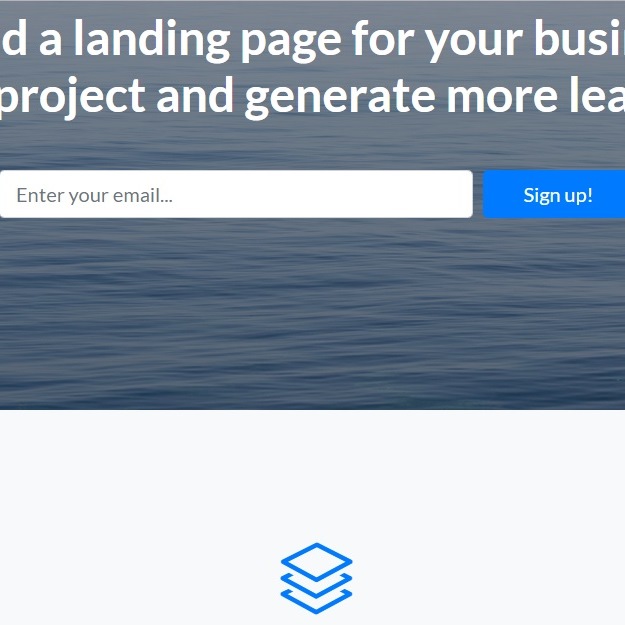 Online Landing Page for your Business