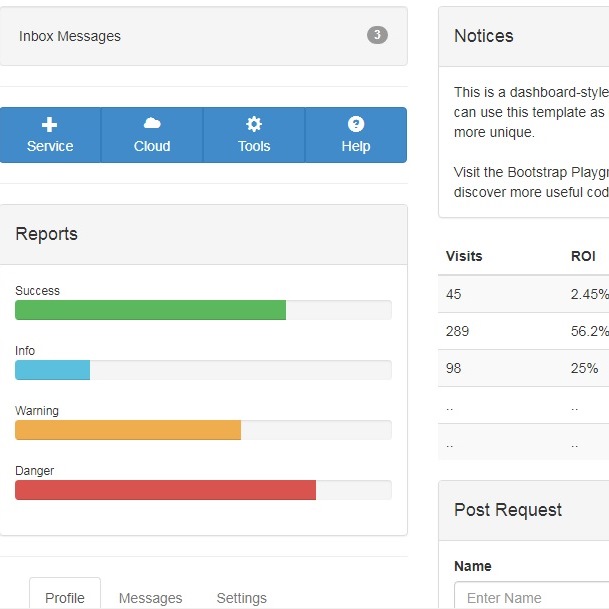 Simple Admin Dashboard