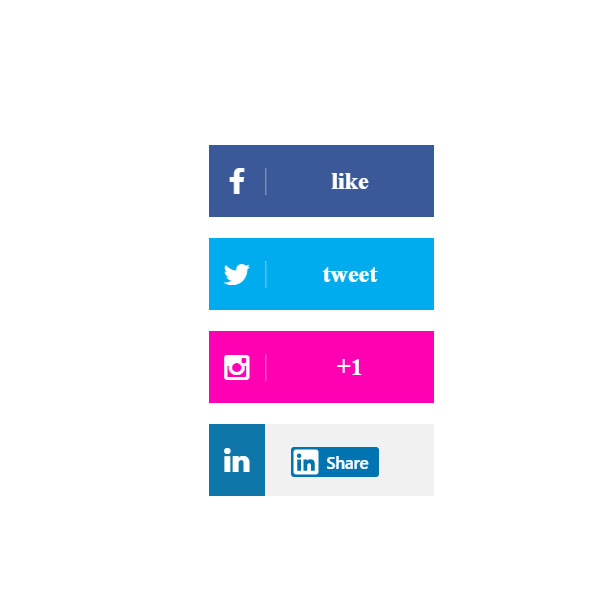 Sliding Social Buttons Code