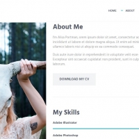 AceCV is an interactive CV template for designing online resume website.