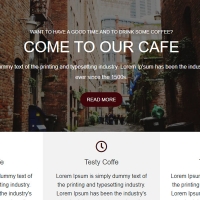 Website Cafe Template