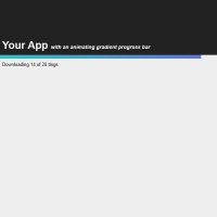 Gradient Downloading Progress Bar Code