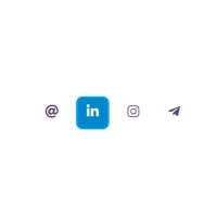 HTML Dynamic Social Buttons with Hover Effect