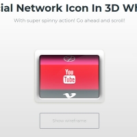 HTML Social Network Icons In 3D Wheel