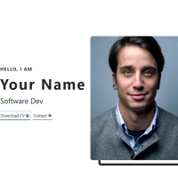 In this post, we have a white resume with a profile photo and a portfolio section. This resume is very simple and is designed with the help of JavaScript.