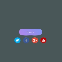 Icons are displayed by clicking the share button, and when they want to be displayed, they are displayed along with the sticking animation.