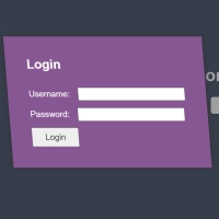 In this post, we have a form that is displayed with the help of a pop-up and by clicking on a button. This form is purple and can be used for login.