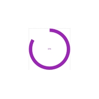 In this post we have a circular progress bar. This progress bar is purple and the progress percentage is written in purple in the center.