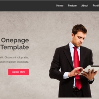 Quick is a one-page template for introducing your business with various parts