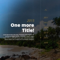 A responsive timeline slider with transition effects.