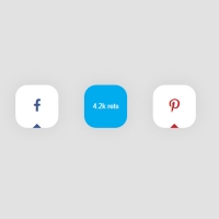 In this post, the social buttons are square and in hover mode, the number of likes or followers is shown. In addition, the background color of the buttons . . .