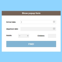 In this code, we have a form that is displayed with the help of a pop-up, and if the user does not enter the form fields, the form will change color.