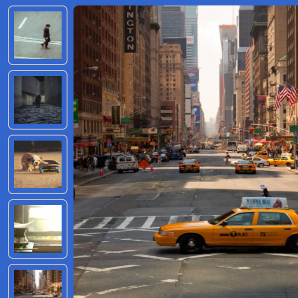 Vertical Image Gallery Code with Preview on Hover